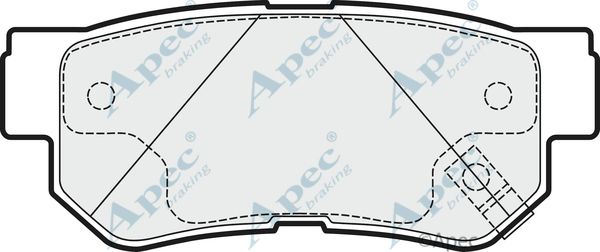 APEC BRAKING stabdžių trinkelių rinkinys, diskinis stabdys PAD1528